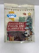 72 x Good Boy Christmas Pigs & Blankets, 280g - See Pictures