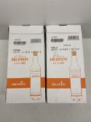8 x Bottles Of Monin Premium Syrup - See Description