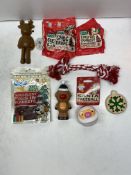 25 x Christmas Themed Dog Treats & Toys Box - See Photos