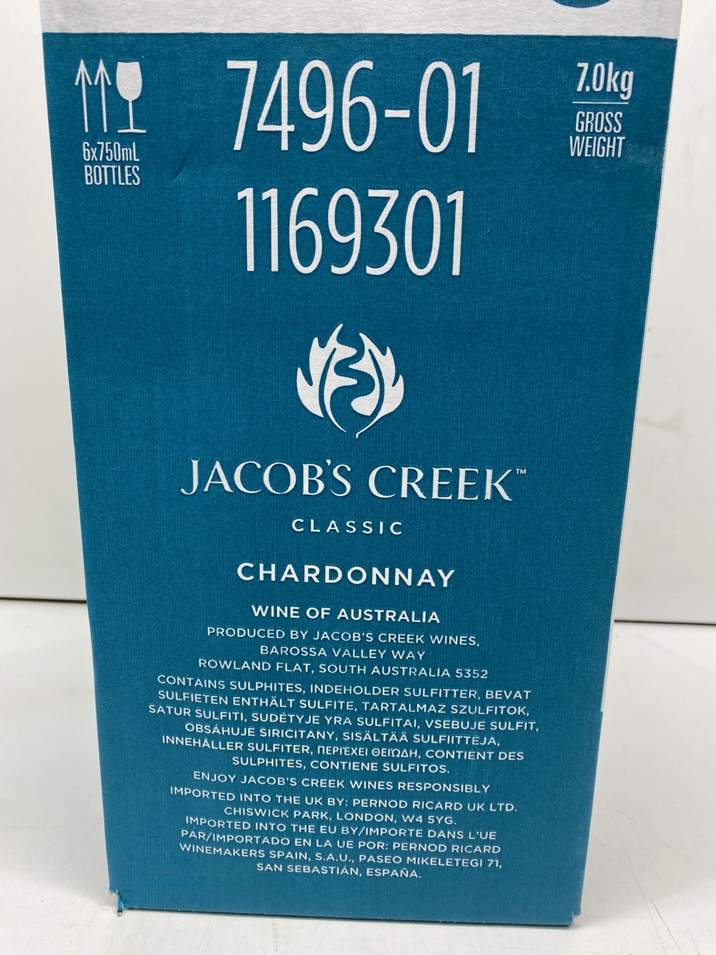 12 x Bottles Of Jacobs Creek Classic Chardonnay. 750ml - Image 3 of 3