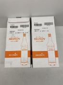 8 x Bottles Of Monin Premium Hazlenut Syrup, 1 Litre