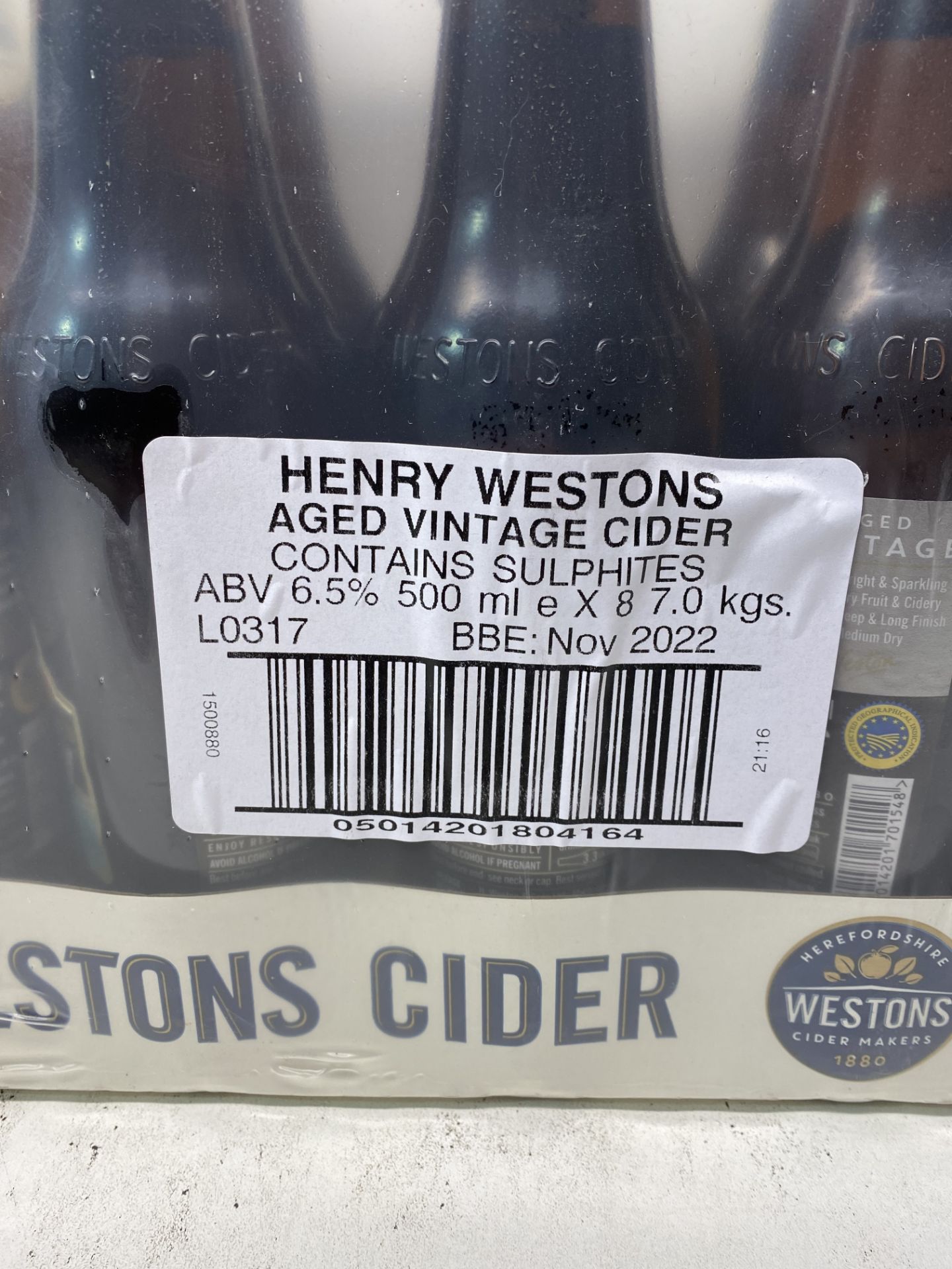 16 x Bottles Of Weston's Wyld Wood Organic Medium Dry Sparkling Cider - Image 2 of 2