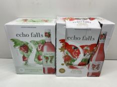 12 x Various Bottles Of Echo Falls Wine - See Description