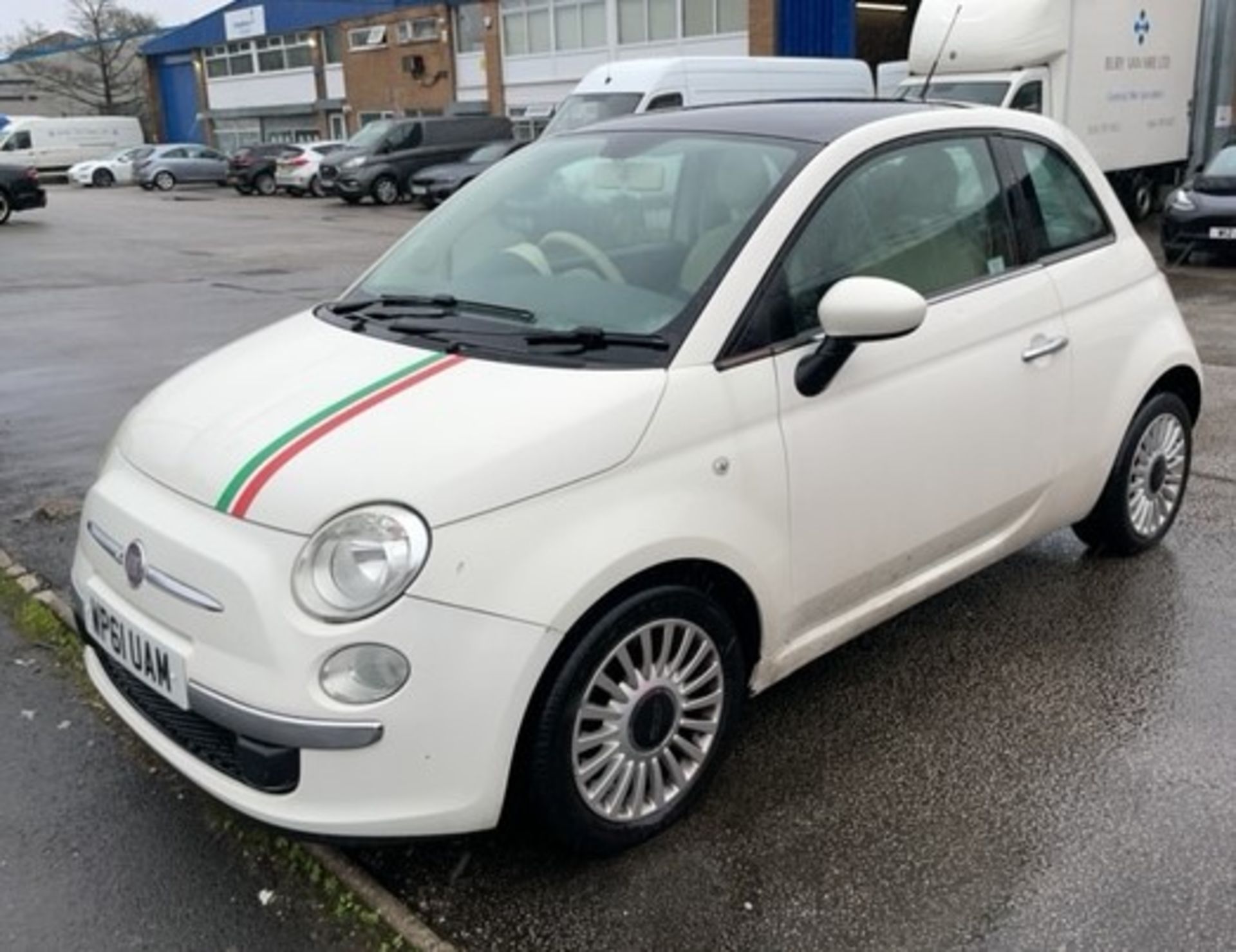 White Fiat 500 | Reg: WP61 UAM | Mileage: 42,858 - Image 3 of 16