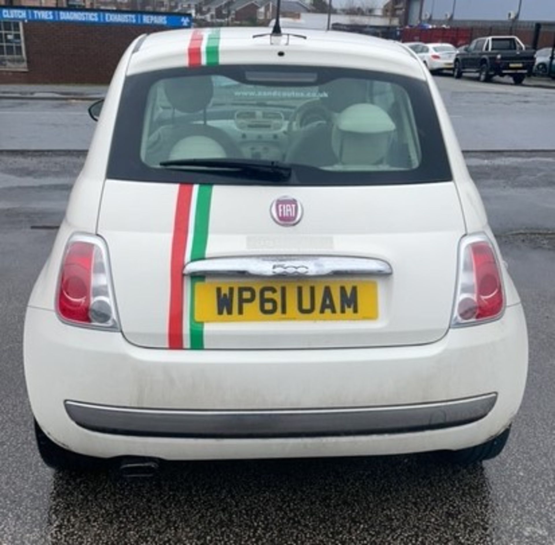 White Fiat 500 | Reg: WP61 UAM | Mileage: 42,858 - Image 5 of 16