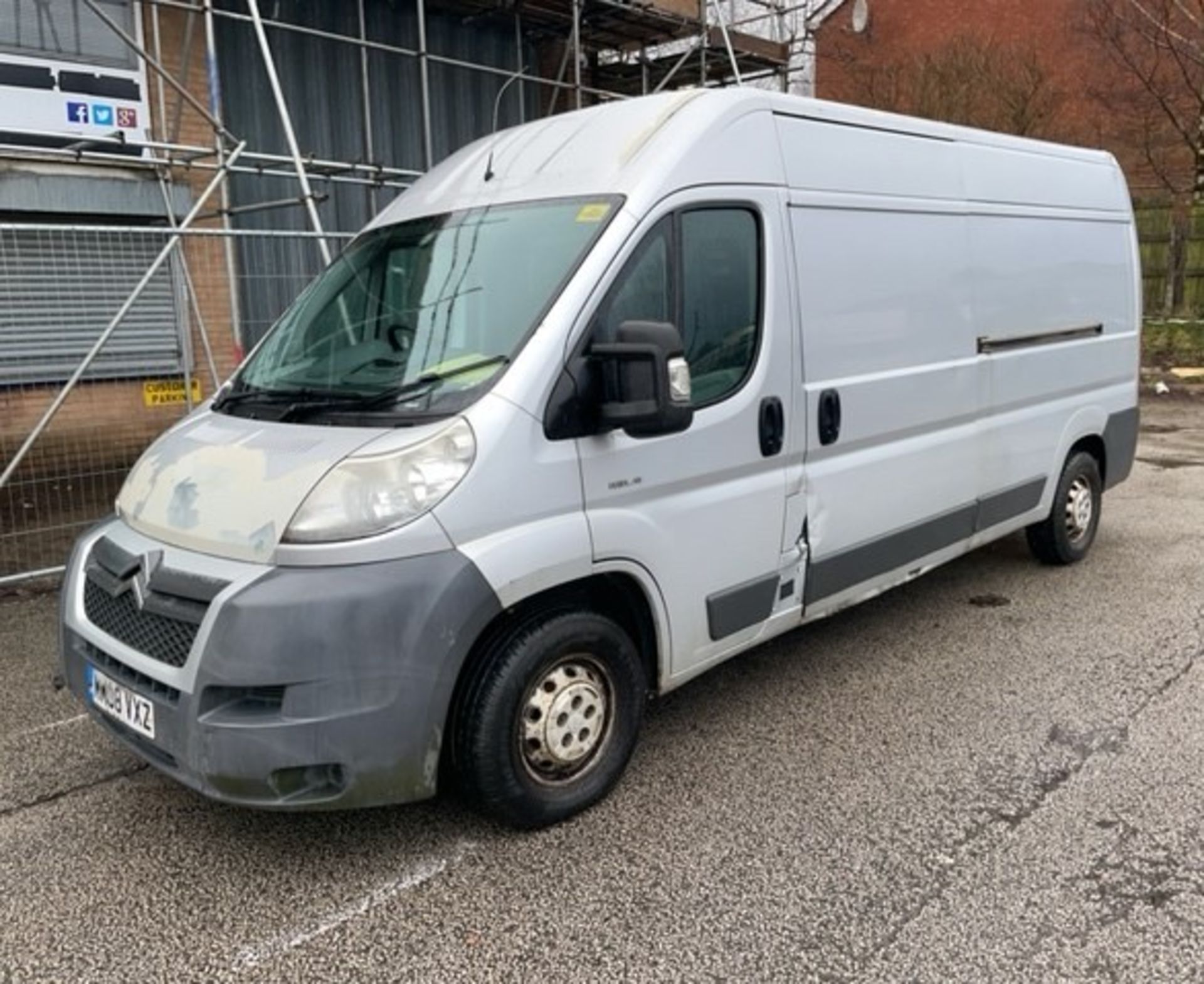 Silver Citroen Relay Panel Van | Reg: MM08 VXZ | Mileage: Unknown | **Non Runner Spares and Repairs - Image 3 of 15