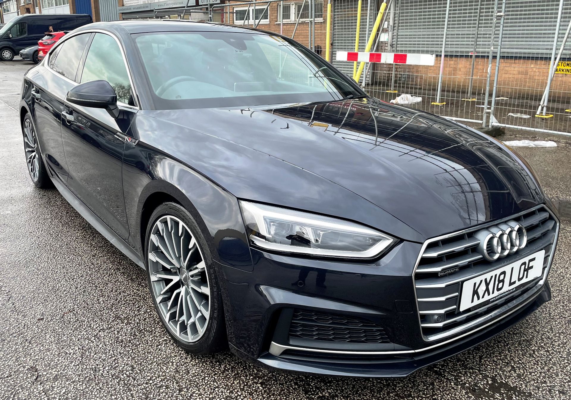 Blue Audi A5 Diesel Sportback 2.0 TDI Quattro S Line 5dr | Reg: KX18 LOF | 49,961 Miles