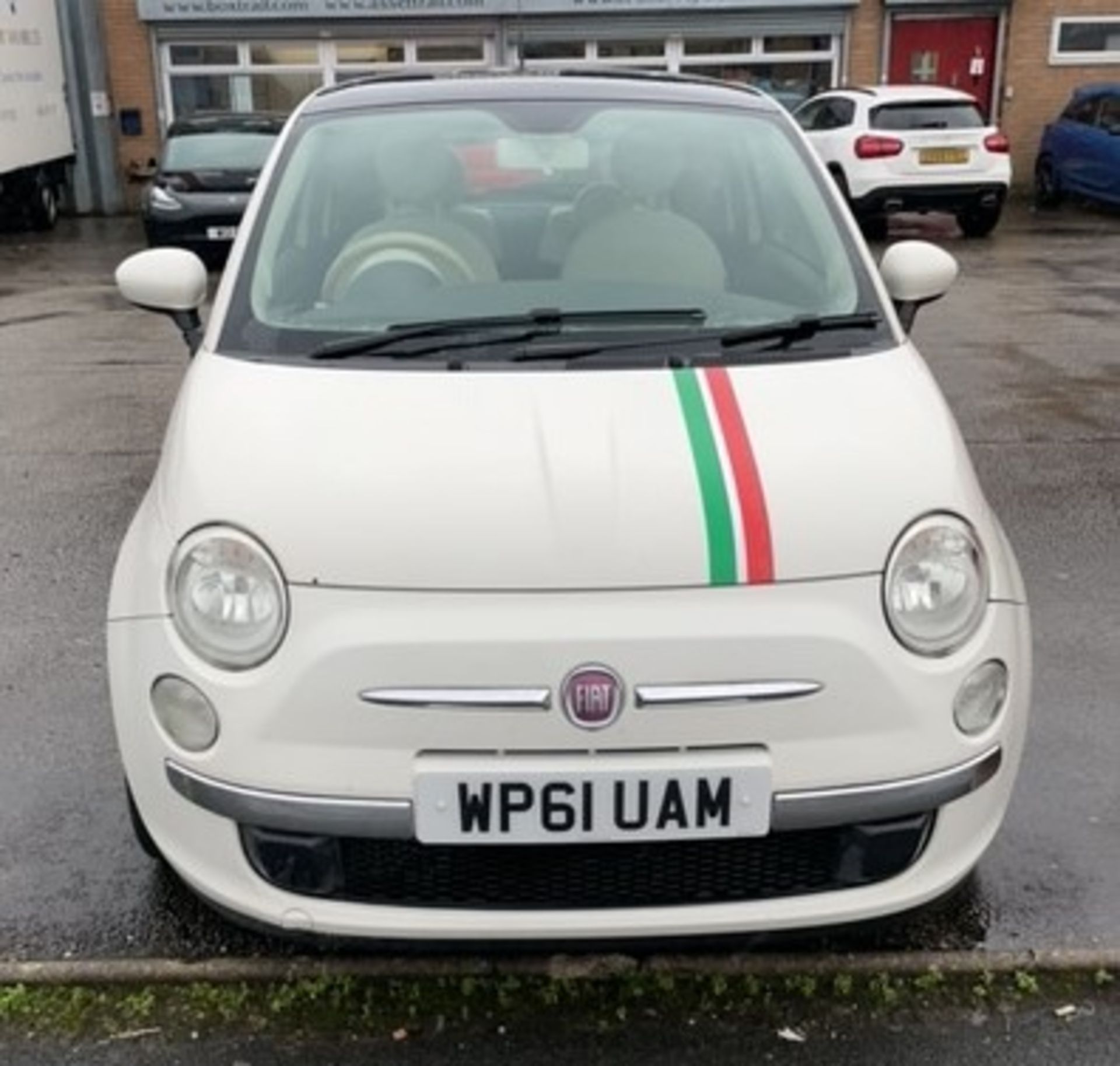 White Fiat 500 | Reg: WP61 UAM | Mileage: 42,858 - Image 2 of 16