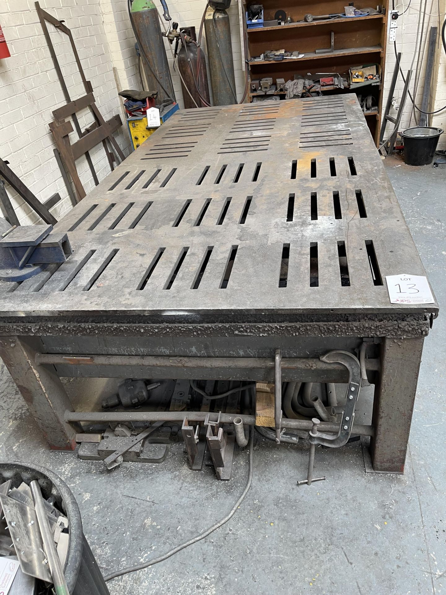 Slotted Metal Welding Table | 2770mm x 1400mm - Image 2 of 2