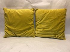 2 X Yellow Cushions
