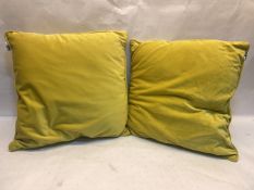 2 X Yellow Cushions