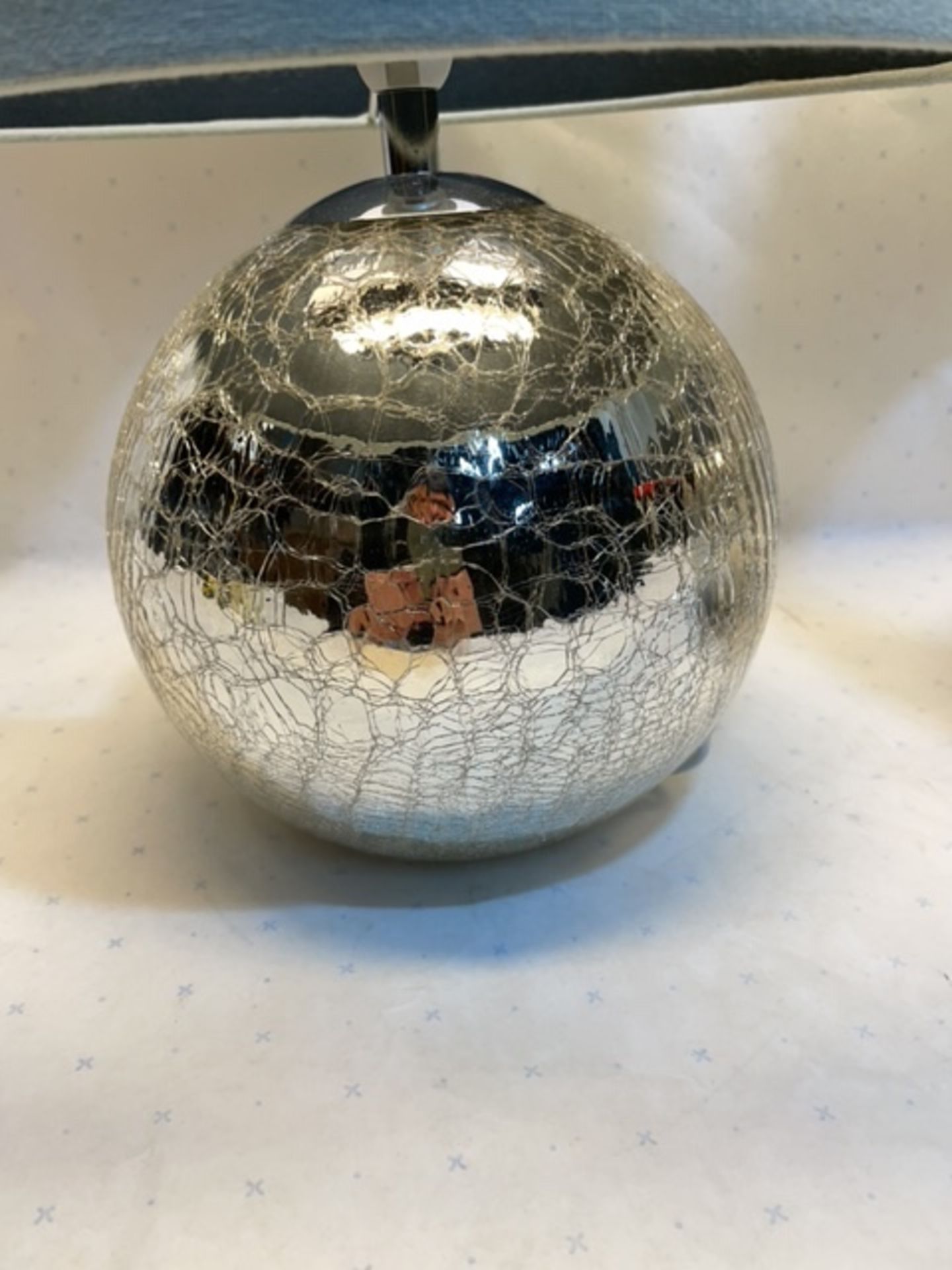 2 X Table Lamps | Cracked Mirror Ball Affect - Image 2 of 4