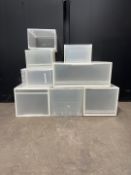 8 x Various Sized Plastic Drawers *As Pictured*