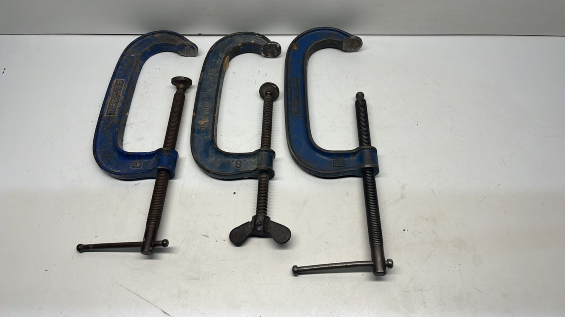 5 x Various Sized G Clamps *As Pictured* - Image 2 of 2