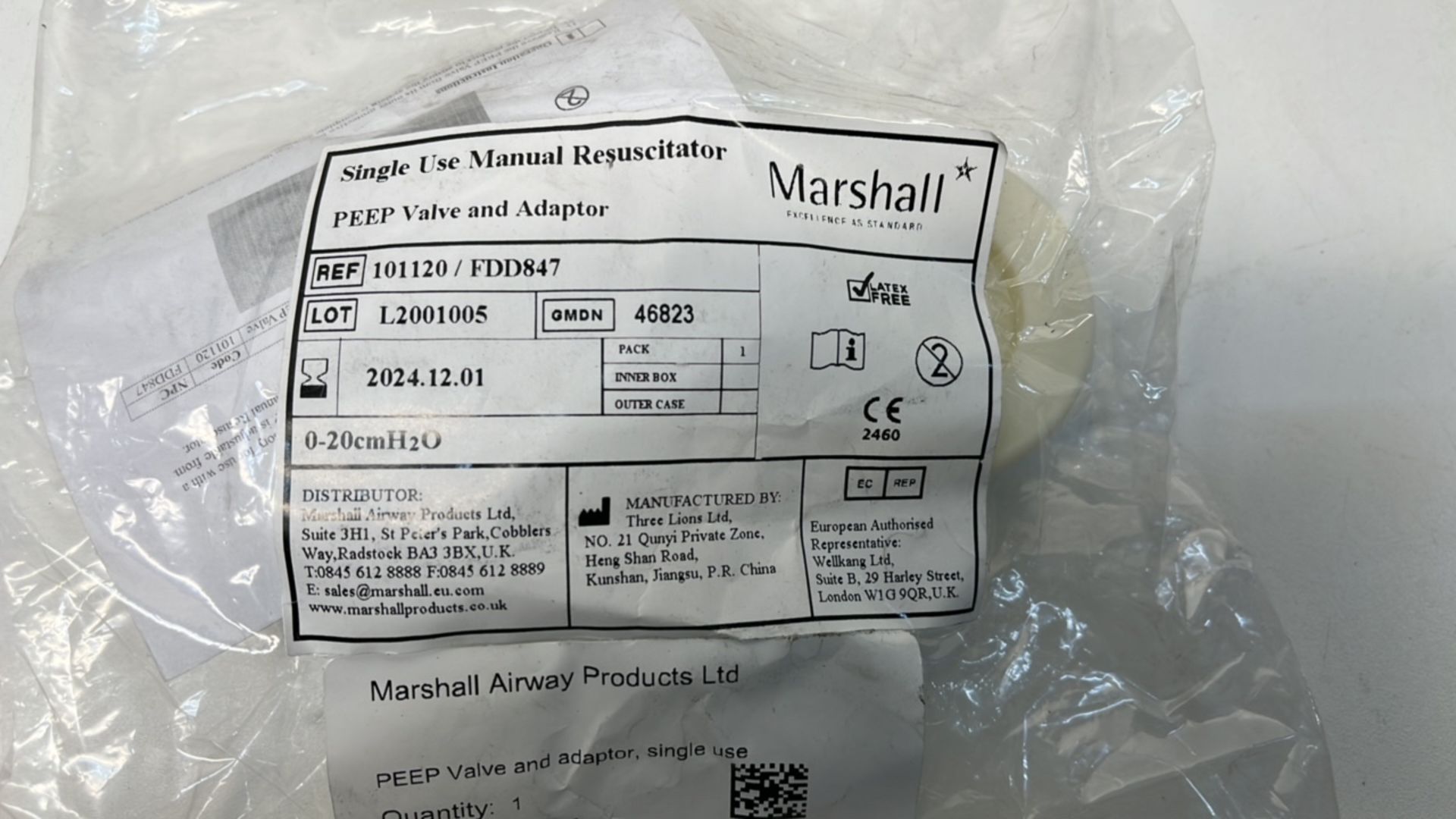 20 x Marshall Single Use Manual Resuscitators - Image 2 of 2