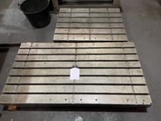 2 x T Slotted Machine Plates | Sizes in Description