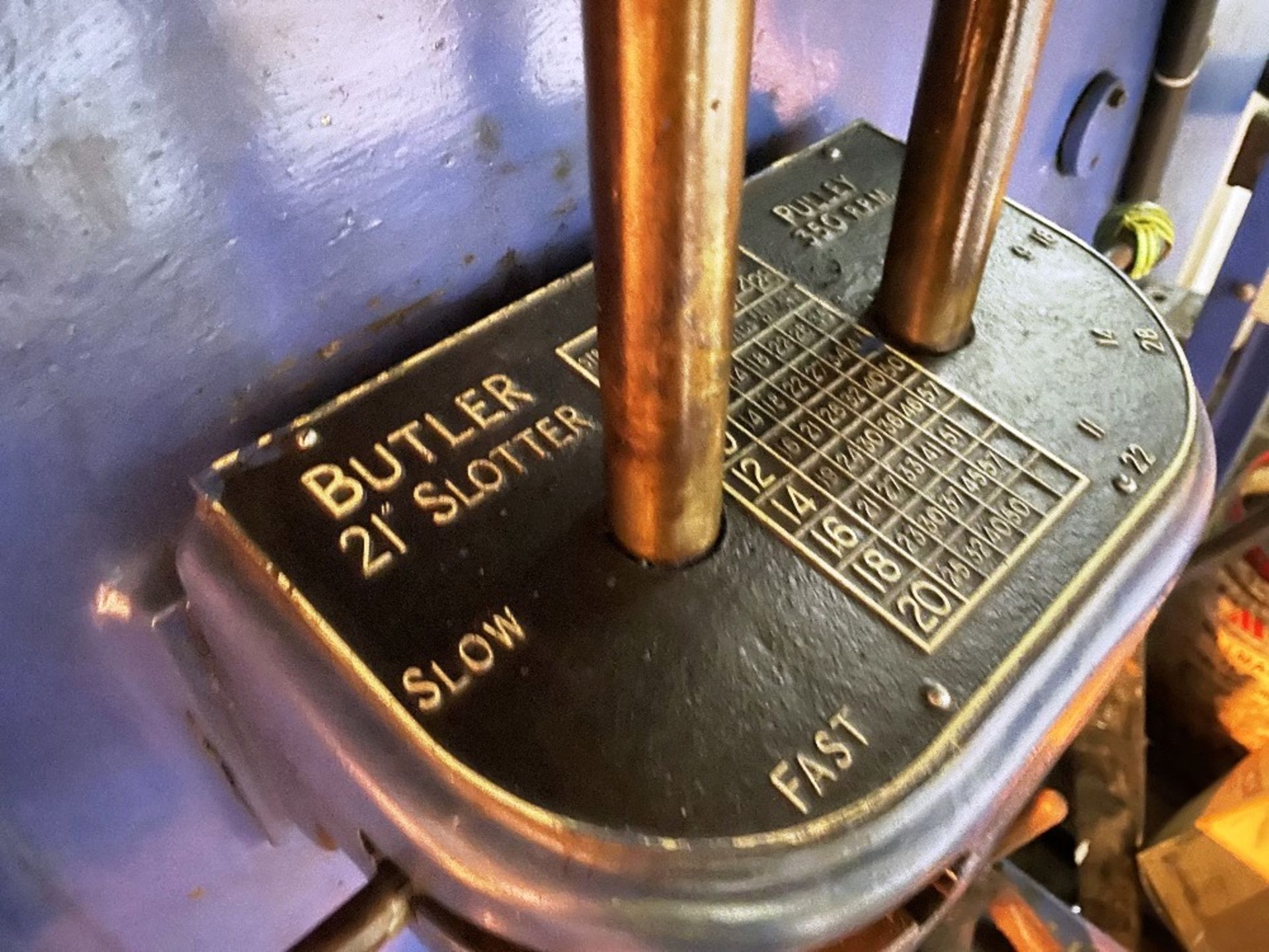 Butler 21" Production Slotter with 45" Rotary Table - Image 6 of 7