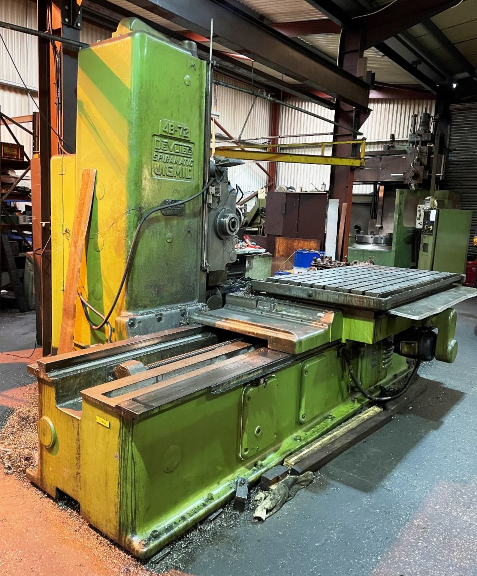 Herbert Devlieg Spiramatic 4B-72 Jig Mill w/ Tooling - As Pictured - Image 2 of 9