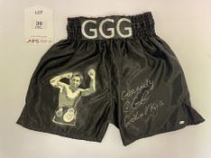 Gennady Golovkin Signed Boxing Trunks - Please see last image for verification