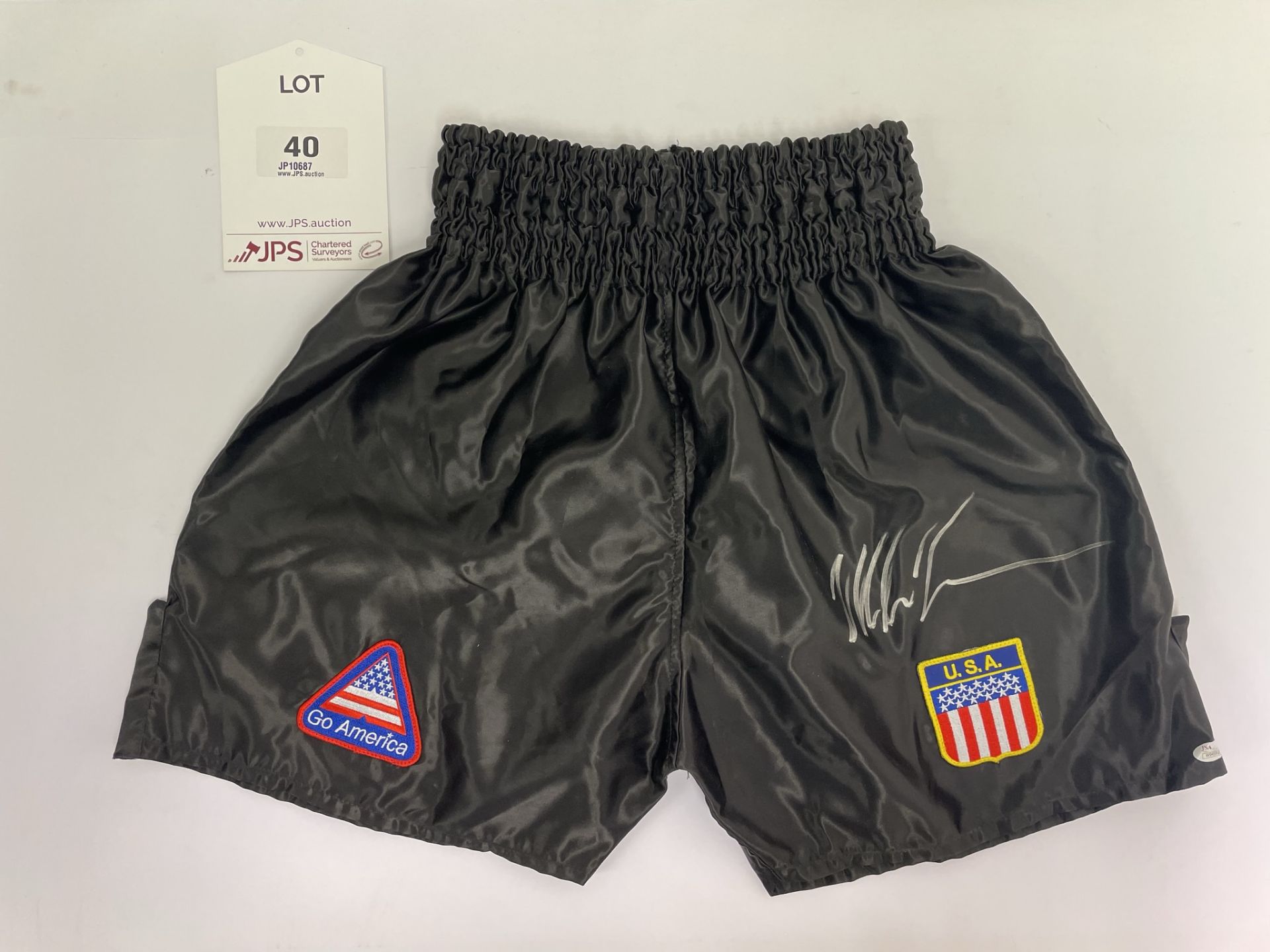 Mike Tyson Signed Boxing Trunks - Please see last image for verification