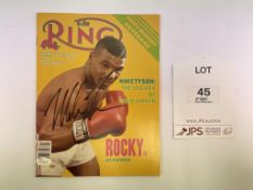 Mike Tyson Signed The Ring Magazine w/ COA