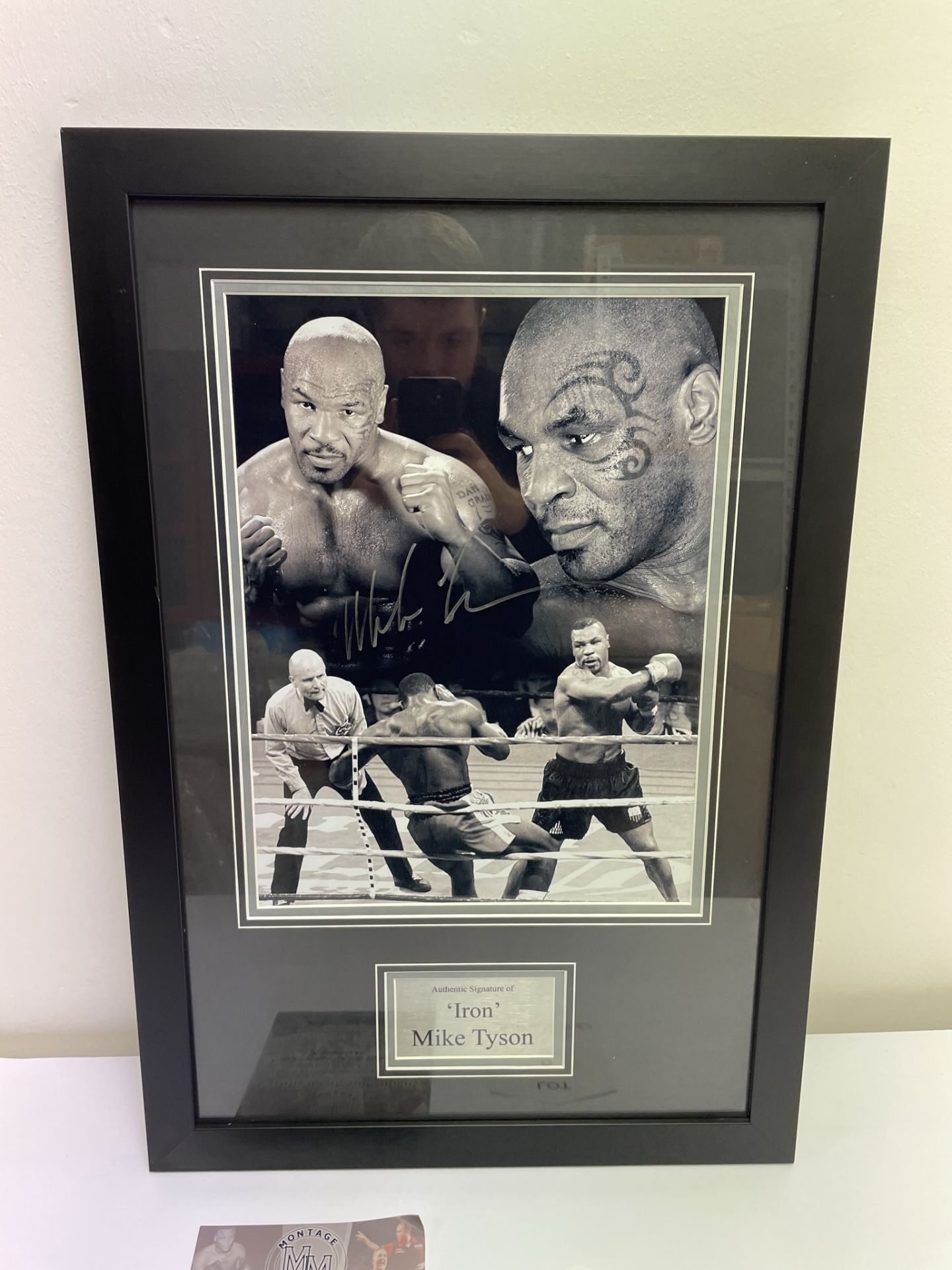 Iron' Mike Tyson Signed Picture in Display Frame w/ COA - Image 2 of 5