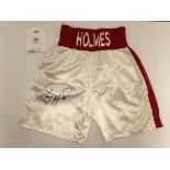 Larry Holmes Signed Boxing Trunks