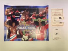 Frank Bruno Signed Montage Picture w/ COA