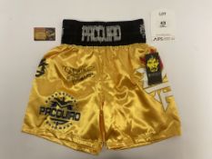Manny Pacquiao Signed Boxing Trunks w/ COA