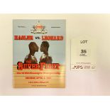 Hagler v Leonard 'The Super Fight' Official Fight Programme