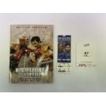 Floyd Mayweather Jr v Manny Pacquiao Official Fight Programme w/ Fight Ticket