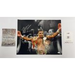 Mike Tyson Signed Picture w/ COA | 20x16"