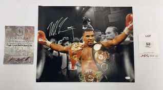 Mike Tyson Signed Picture w/ COA | 20x16"