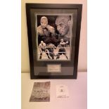 Iron' Mike Tyson Signed Picture in Display Frame w/ COA