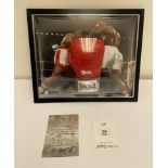 Michael Watson Signed Lonsdale Boxing Glove in Display Dome Frame w/ COA