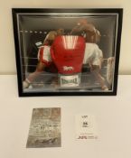 Michael Watson Signed Lonsdale Boxing Glove in Display Dome Frame w/ COA