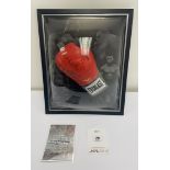 Mike Tyson & Evander Holyfield Dual Signed Everlast Boxing Glove in Display Dome Frame w/ COA