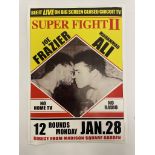 Joe Frazier vs Muhammad Ali Super Fight II Fight Poster