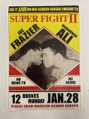 Joe Frazier vs Muhammad Ali Super Fight II Fight Poster