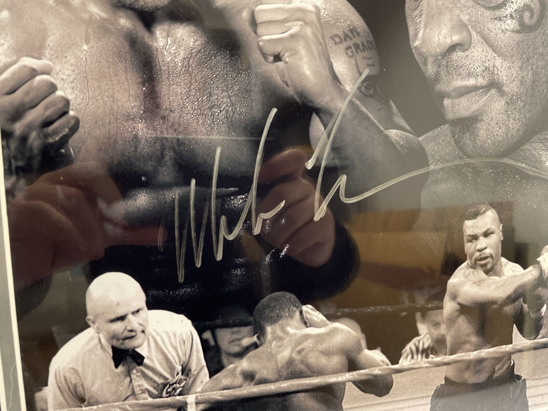 Iron' Mike Tyson Signed Picture in Display Frame w/ COA - Image 3 of 5