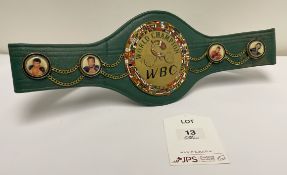Roberto Duran Signed WBC World Championship Replica Belt - Please see last image for verification