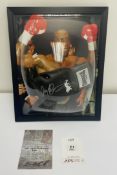 Nigel Benn Signed Lonsdale Boxing Glove in Display Dome Frame w/ COA