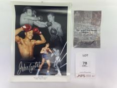 John Conteh Signed Montage Picture w/ COA | 12x16"