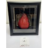 Muhammad Ali & Joe Frazier Dual Signed Everlast Speedball in Display Case w/ COA