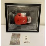 Marco Antonio Barrera Signed Everlast Boxing Glove in Display Dome Frame w/ COA