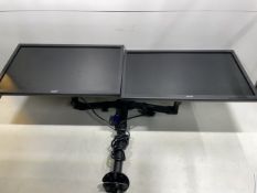2 X Acer 22" Computer Monitors |V226HQL | Desk Mountable Twin Screen Bracket