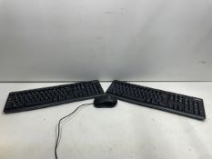 2 X Logitech Computer Keyboards | 1 X Fujitsu Computer Mouse
