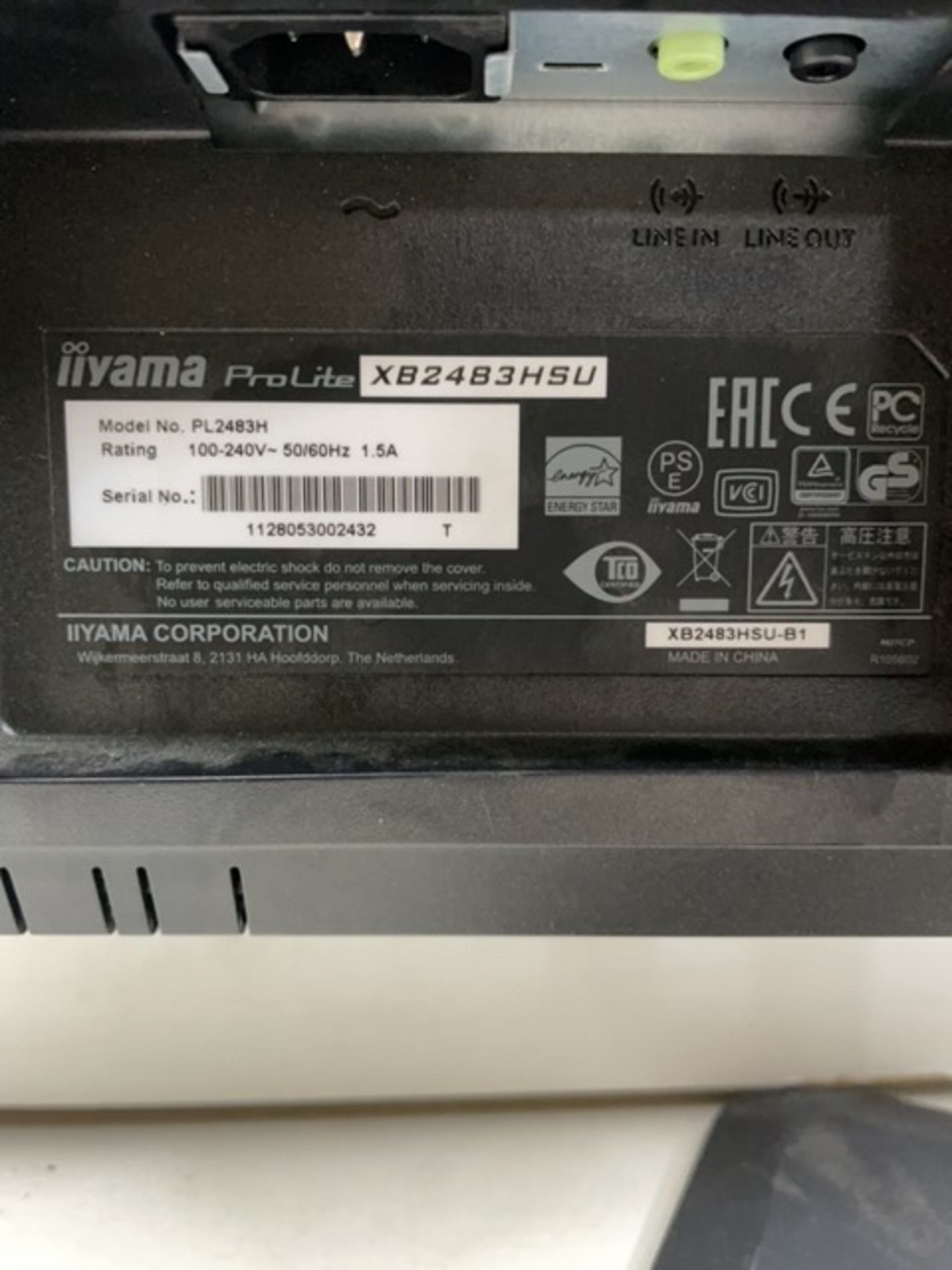 iiyama 24" Pro Lite Computer Monitor | XB24B3HSU - Image 4 of 4