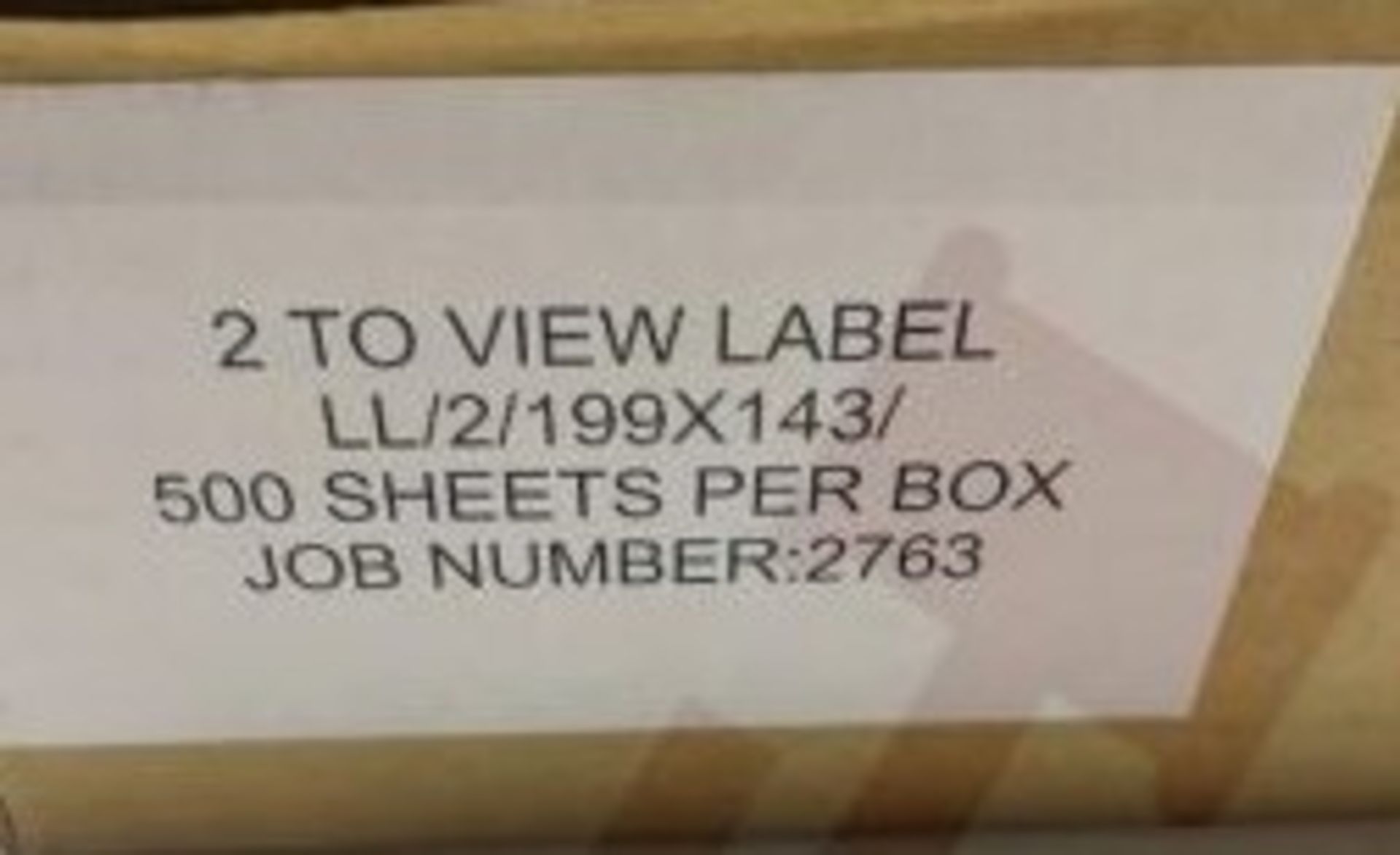 2 X Boxes Label Stickers - Image 2 of 2