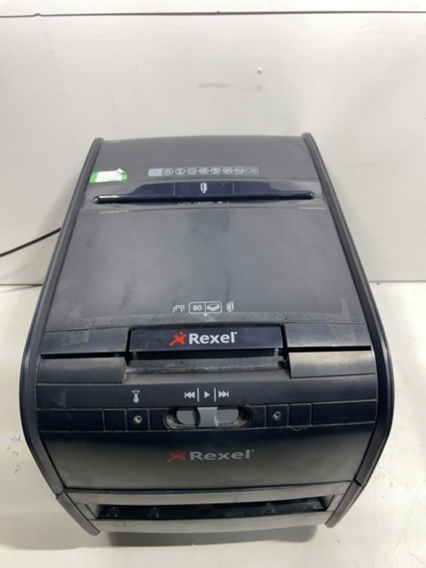 Rexel Auto+ 60X Cross Cut Shredder Black - Image 3 of 6